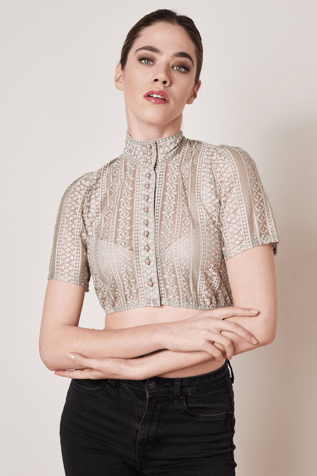 Kruger Kali dirndl blouse in green